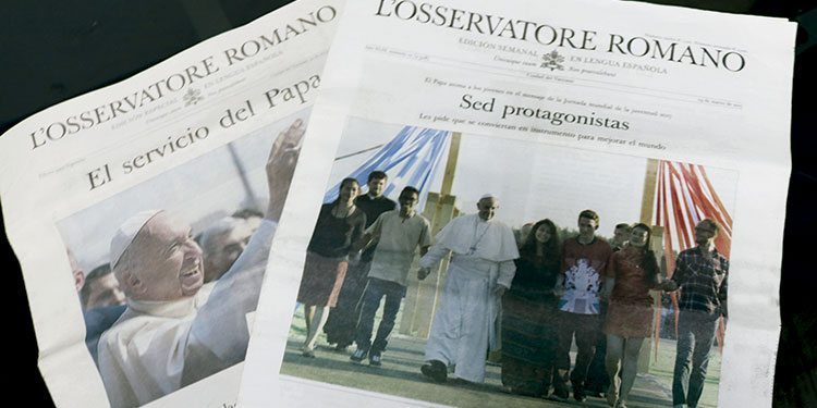 Diario L’Osservatore Romano  tendrá edición para Panamá